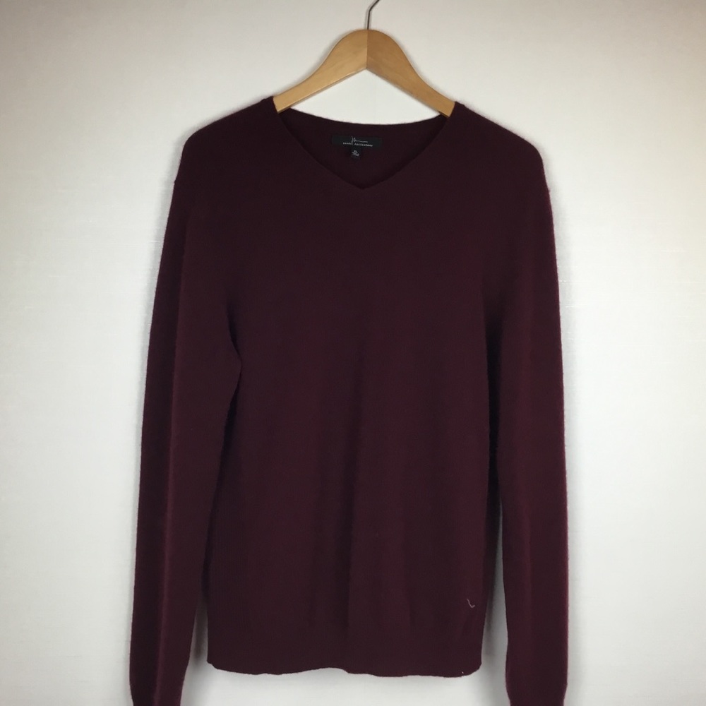 Marc Anthony Burgundy Cashmere Sweater